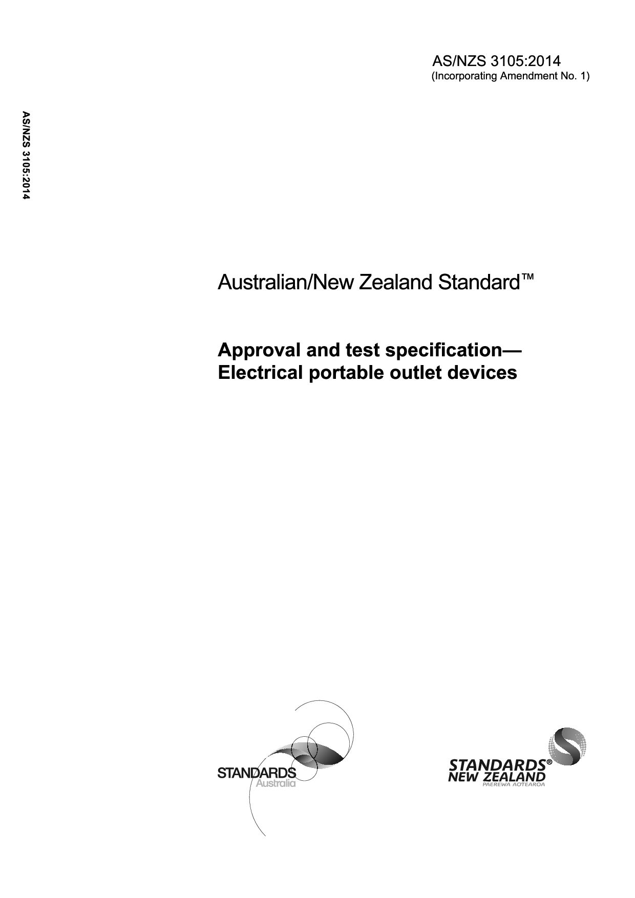 AS/NZS 3105:2014(R2017)封面图