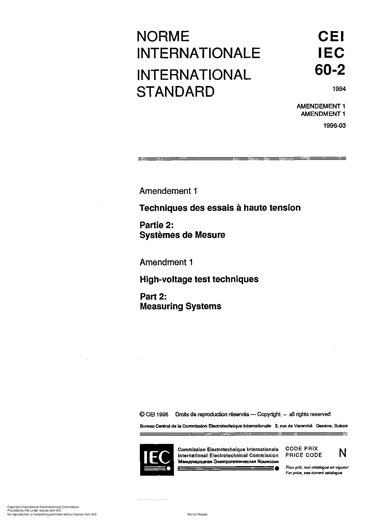 IEC 60060-2:1994