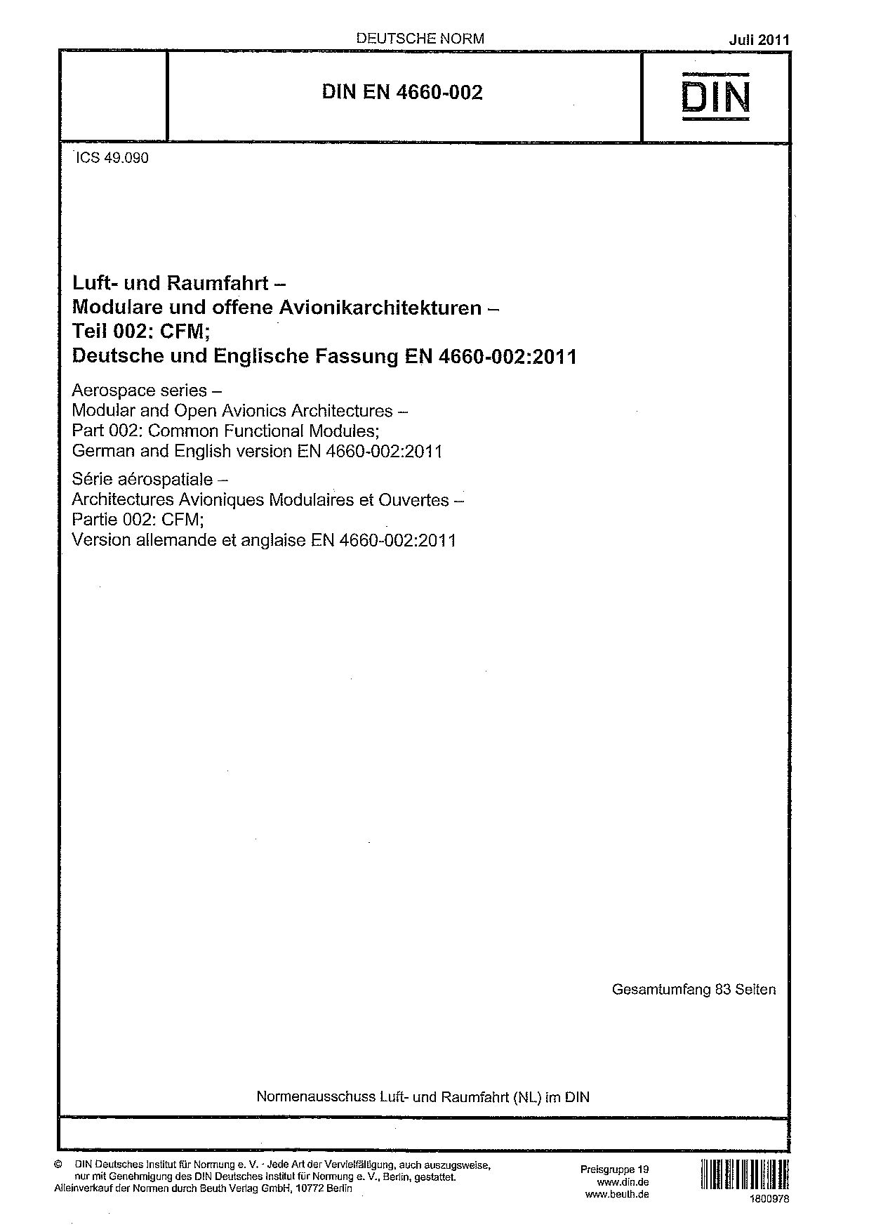 DIN EN 4660-002:2011-07封面图