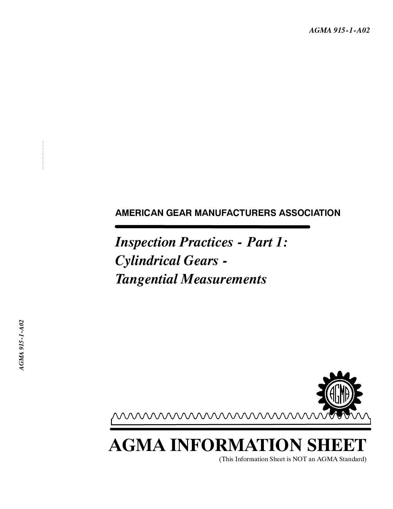 AGMA 915-1-A02-2002封面图