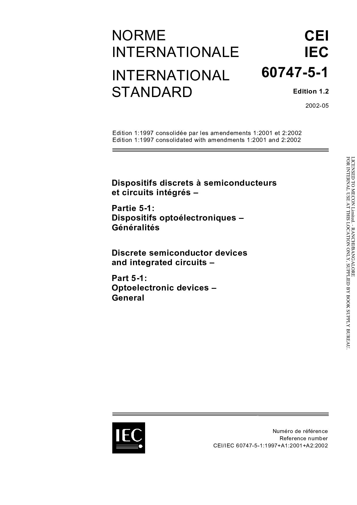 IEC 60747-5-1:2002封面图