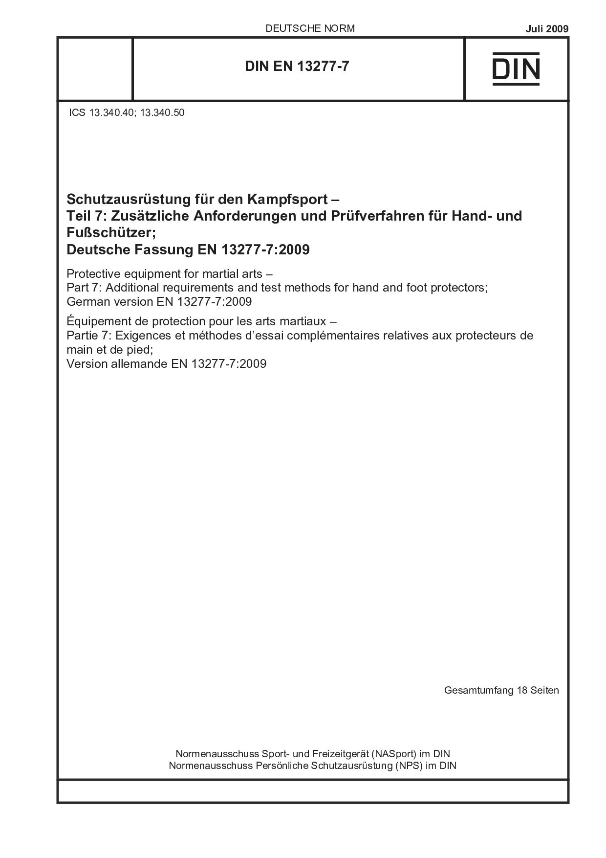 DIN EN 13277-7:2009封面图