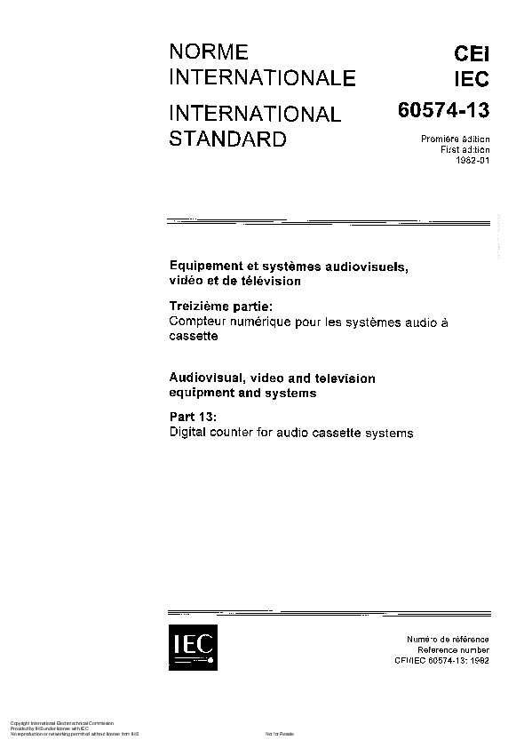IEC 60574-13:1982