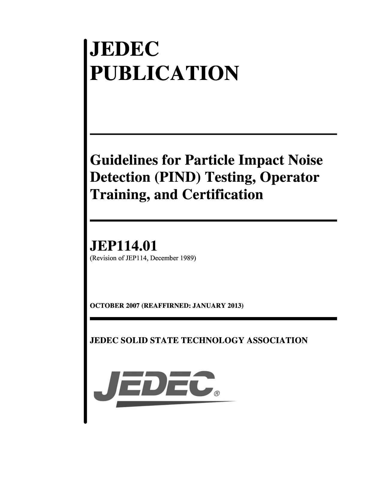 JEDEC JEP114.01-2007(2013)封面图