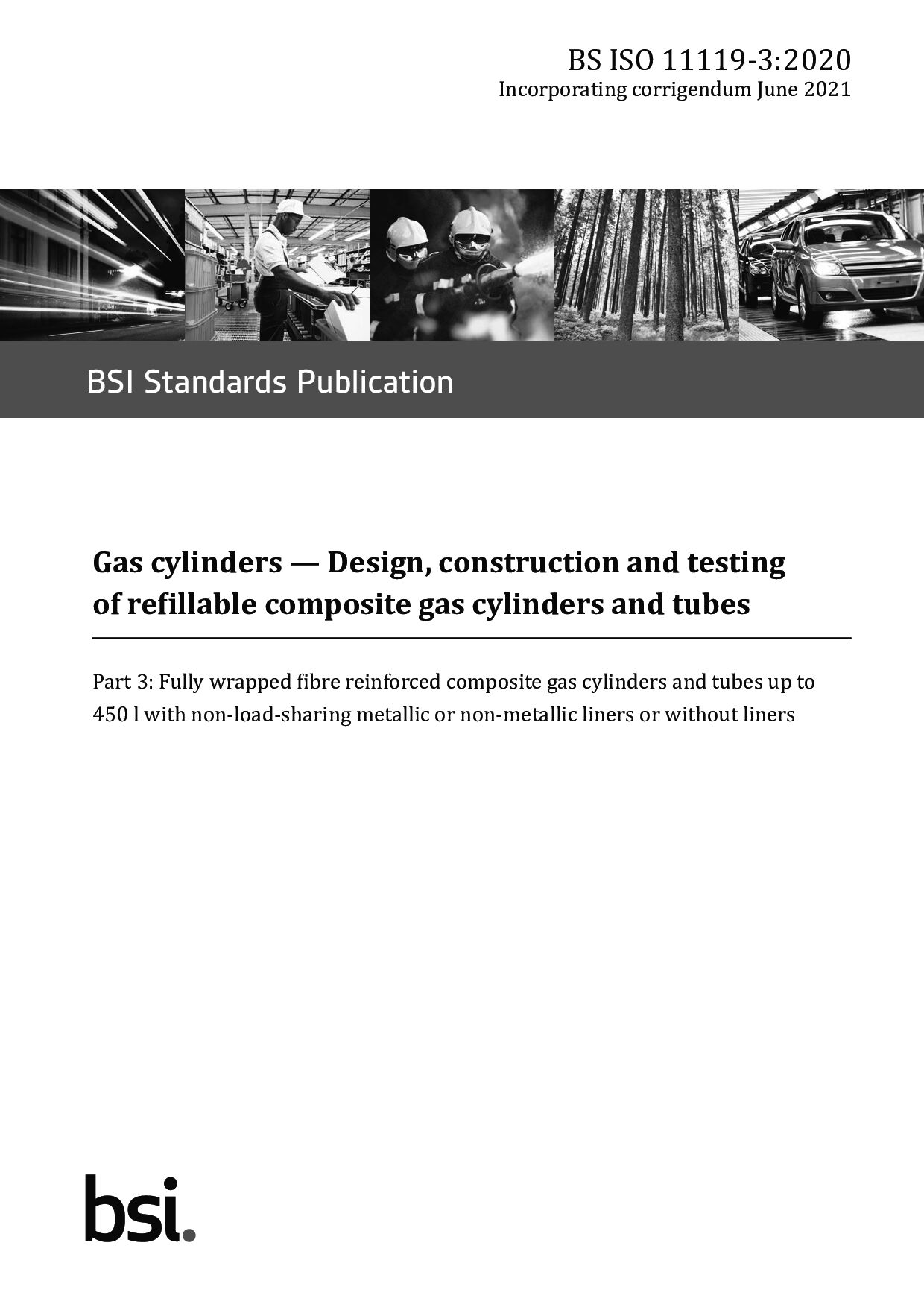 BS ISO 11119-3:2020(2021)封面图