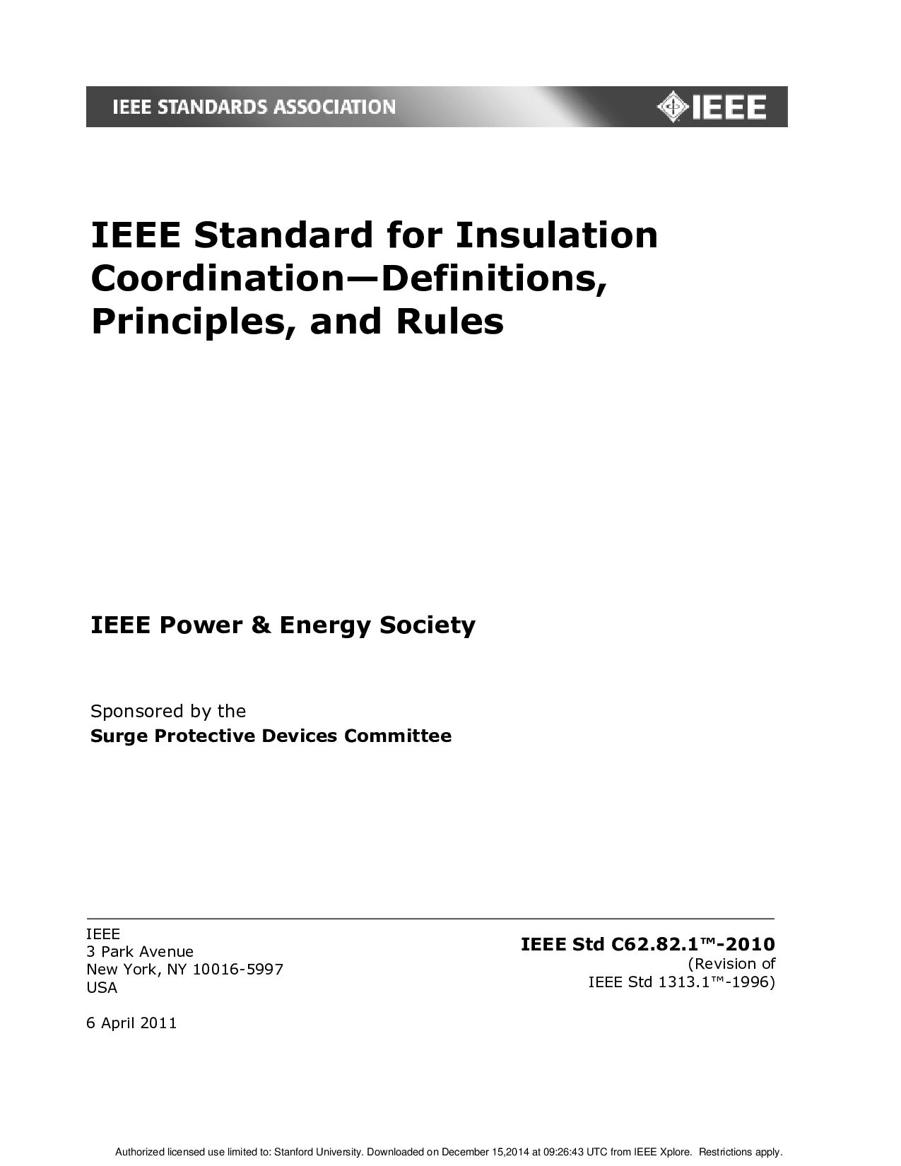 IEEE Std C62.82.1-2010封面图