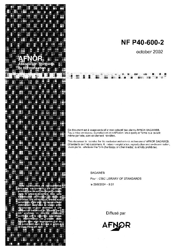 NF P40-600-2-2002