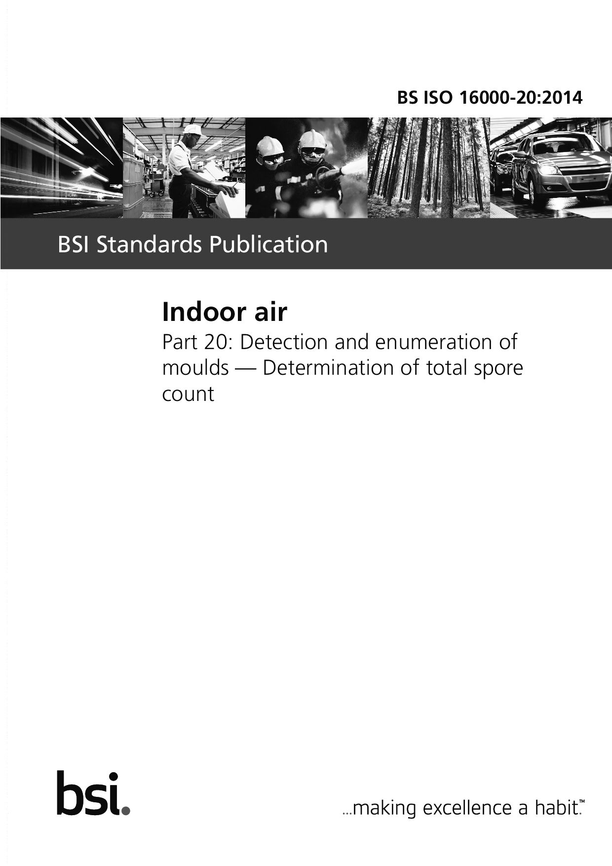 BS ISO 16000-20:2014封面图