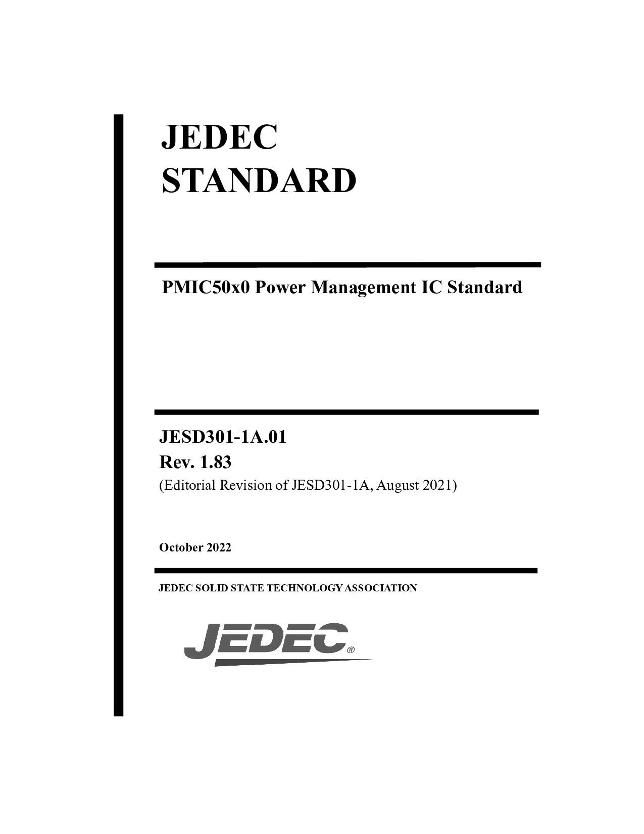 JEDEC JESD301-1A.01-2022封面图