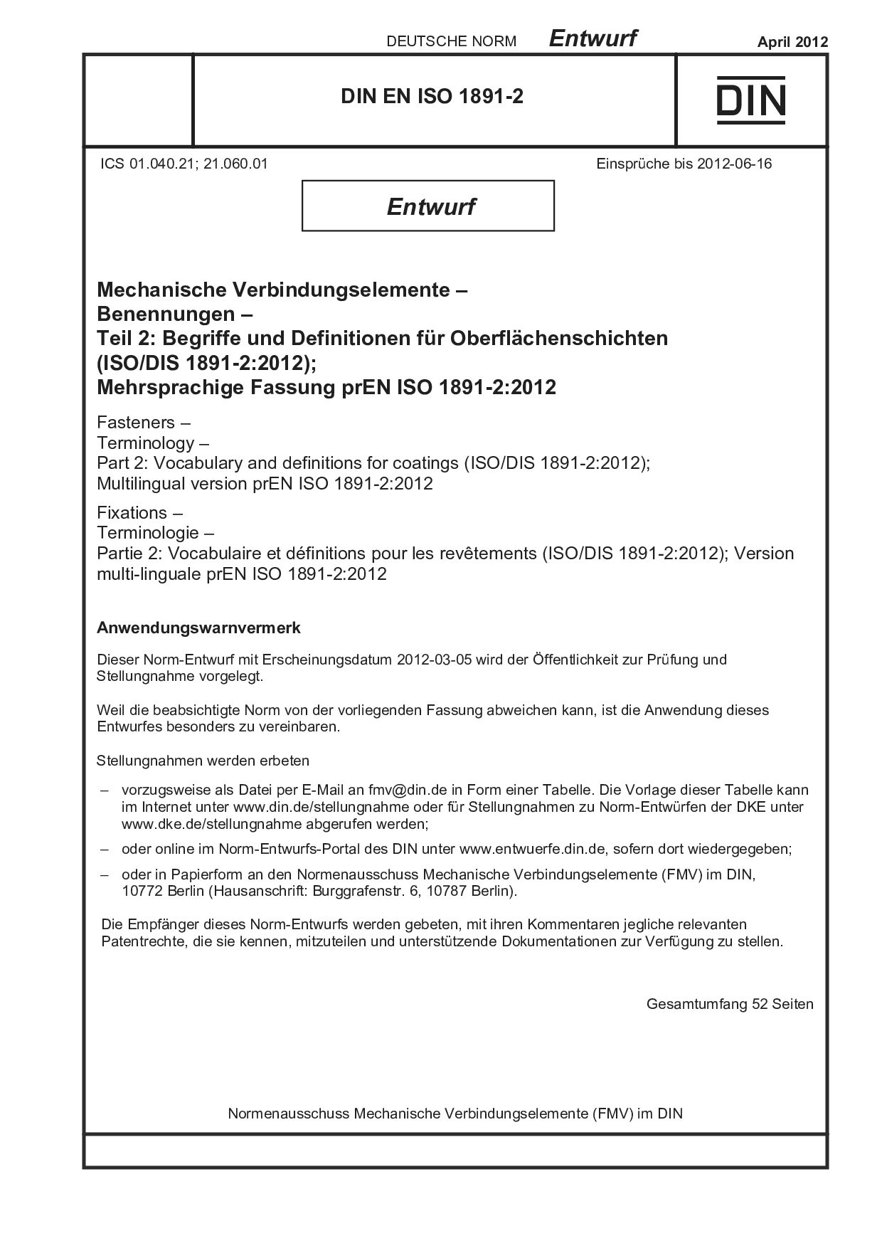 DIN EN ISO 1891-2 E:2012-04封面图