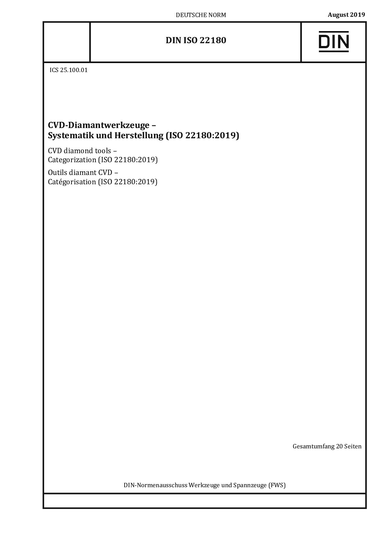 DIN ISO 22180:2019-08封面图