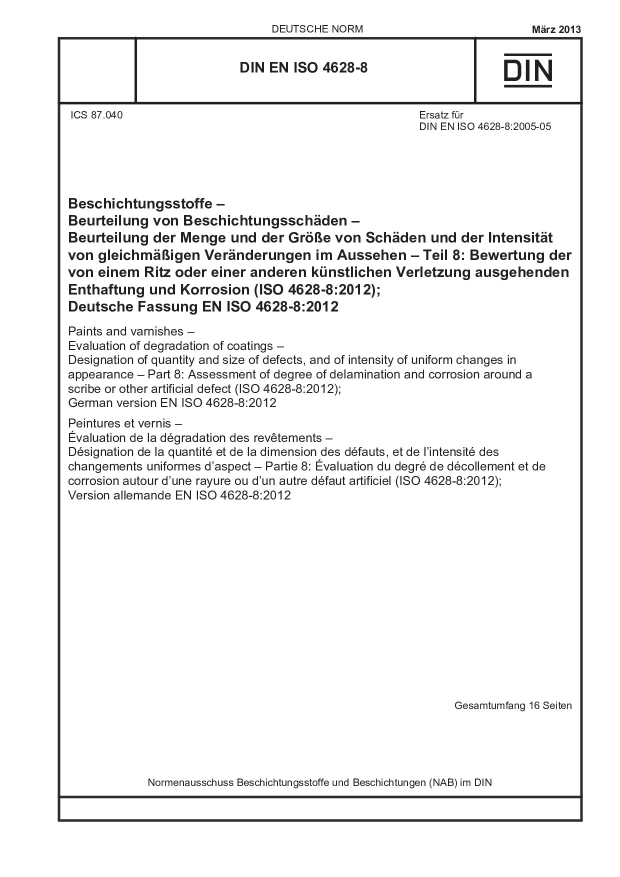 DIN EN ISO 4628-8:2013-03封面图