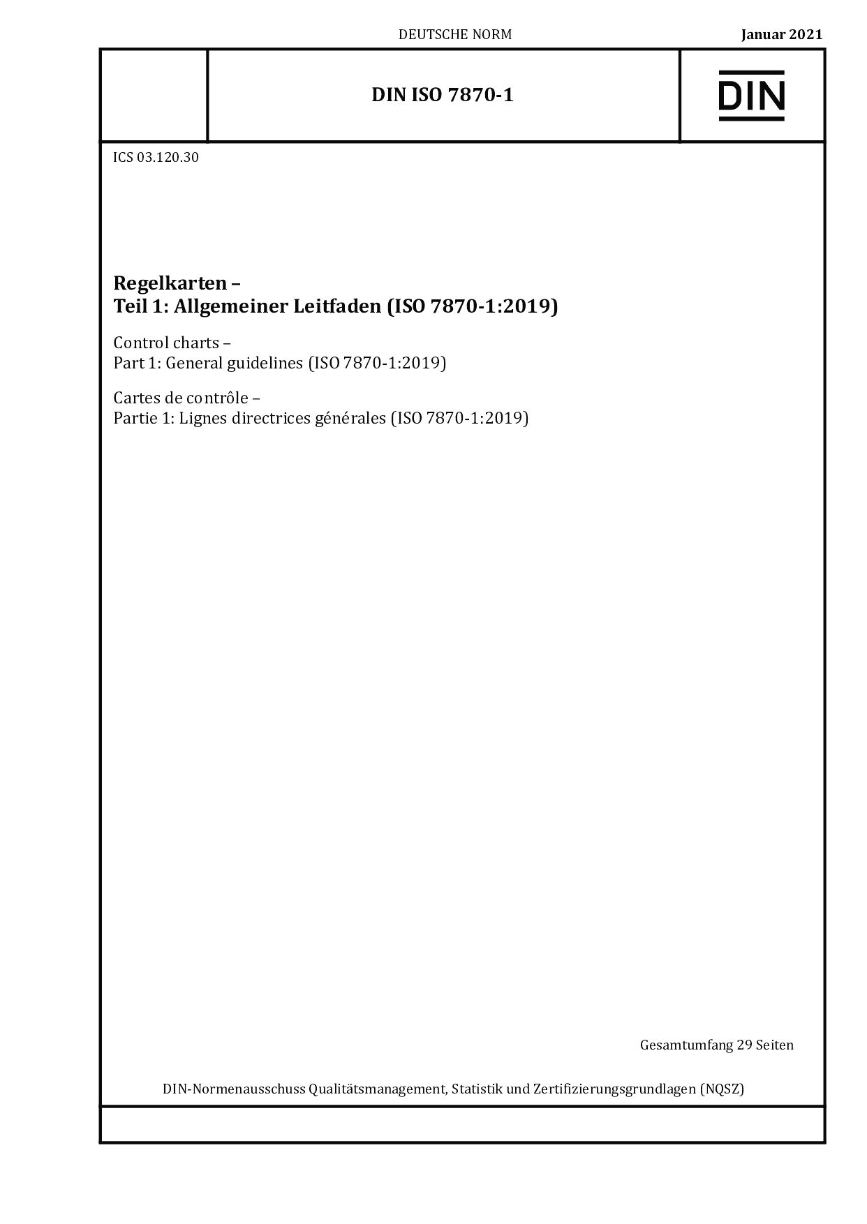 DIN ISO 7870-1:2021封面图
