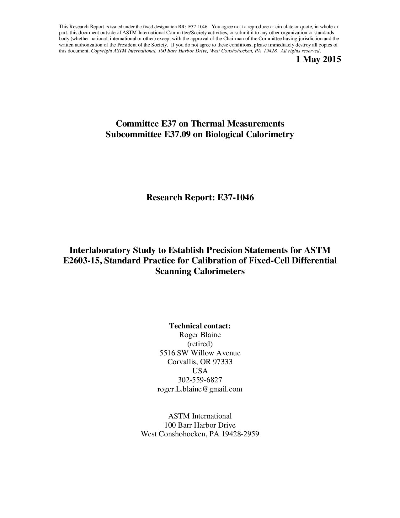 ASTM RR-E37-1046 2015封面图