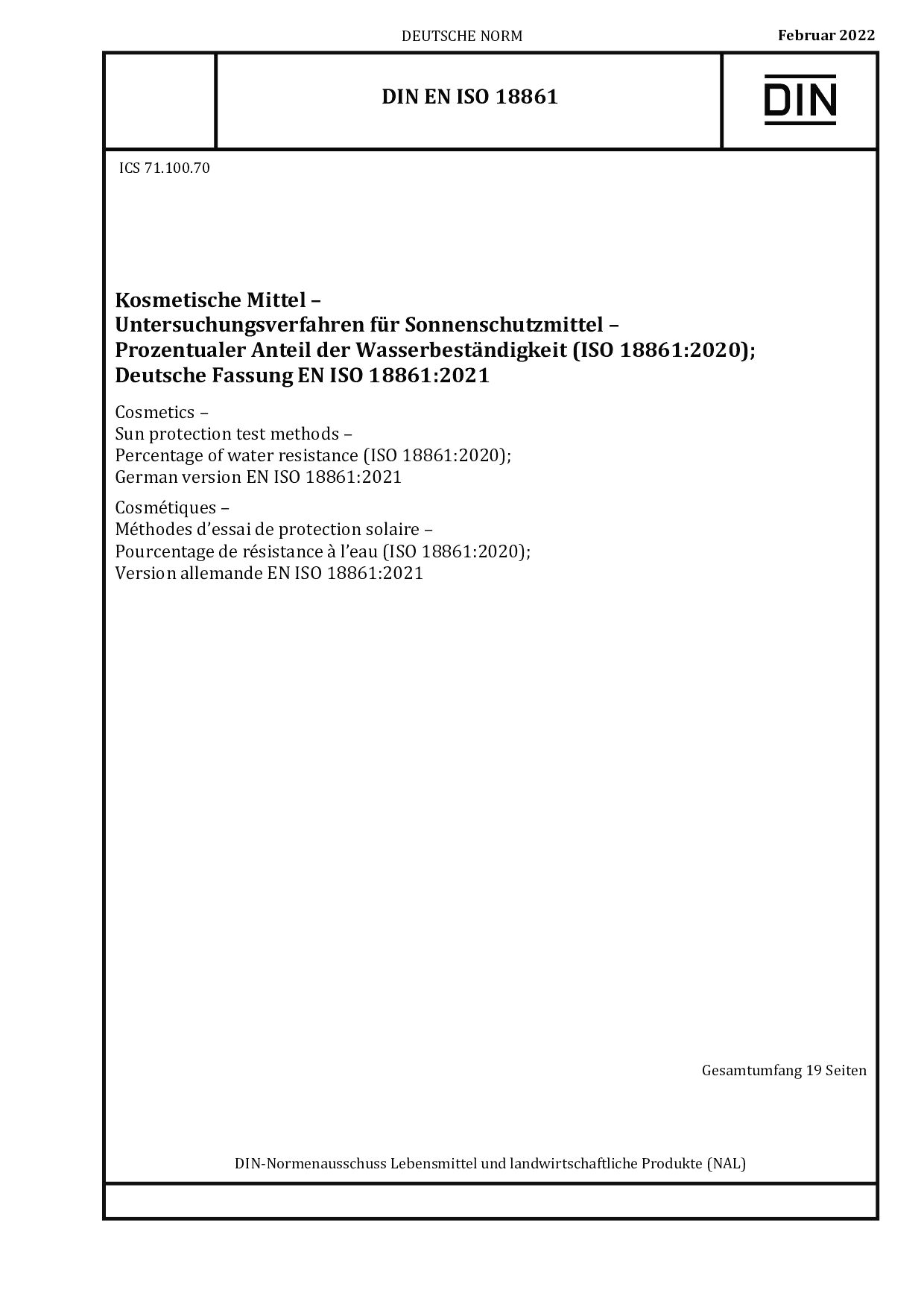DIN EN ISO 18861:2022-02封面图