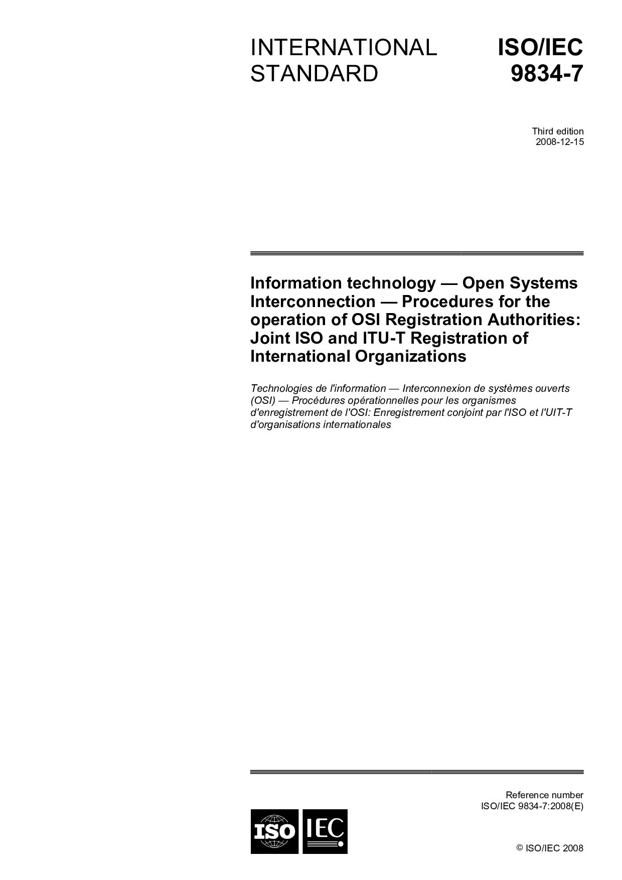 ISO/IEC 9834-7:2008