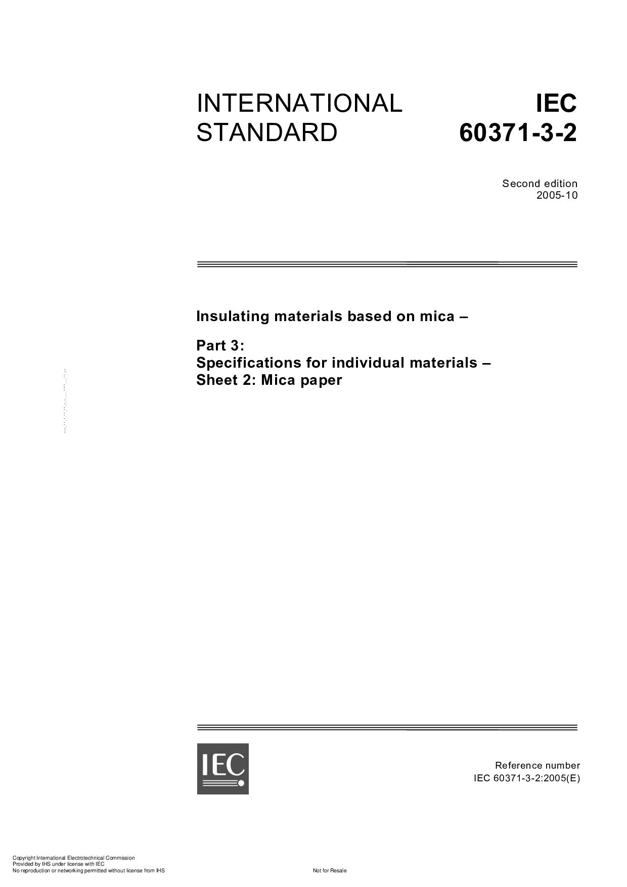 IEC 60371-3-2:2005封面图
