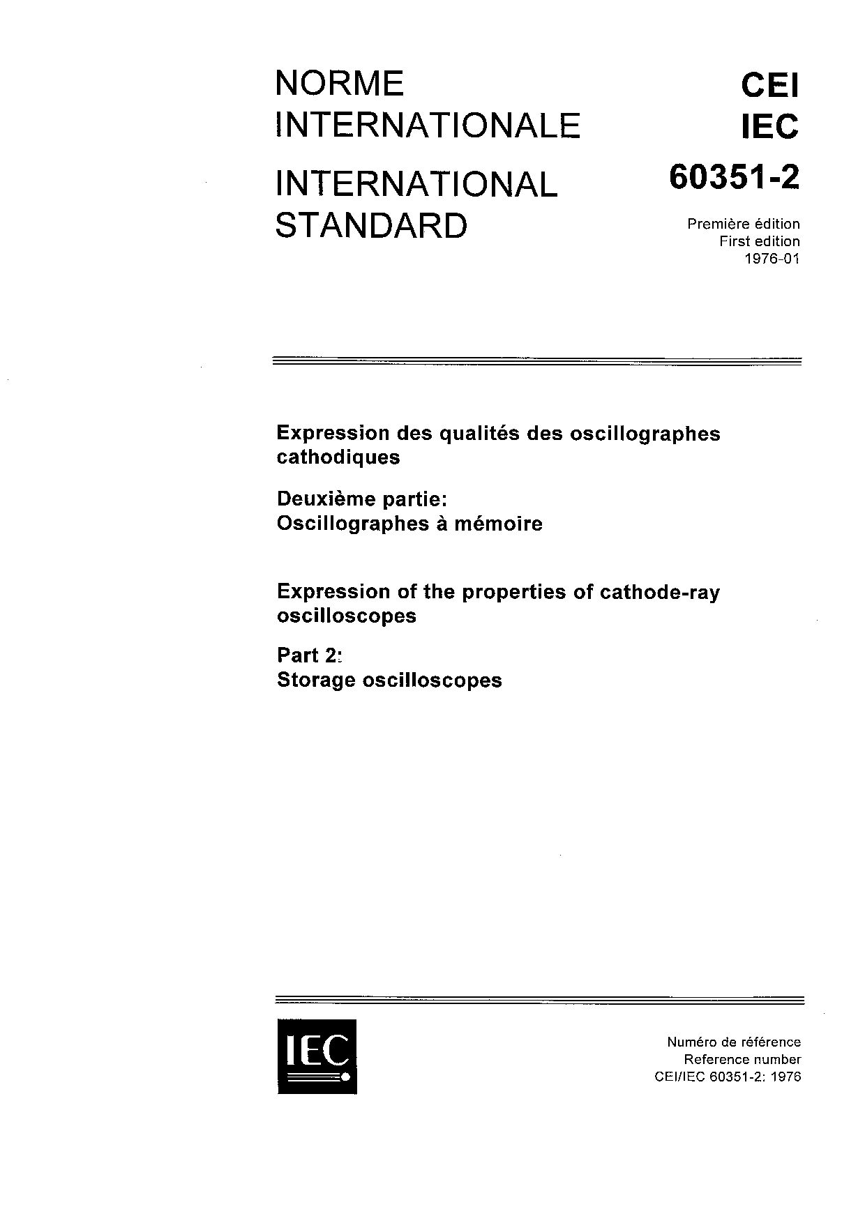 IEC 60351-2:1976封面图