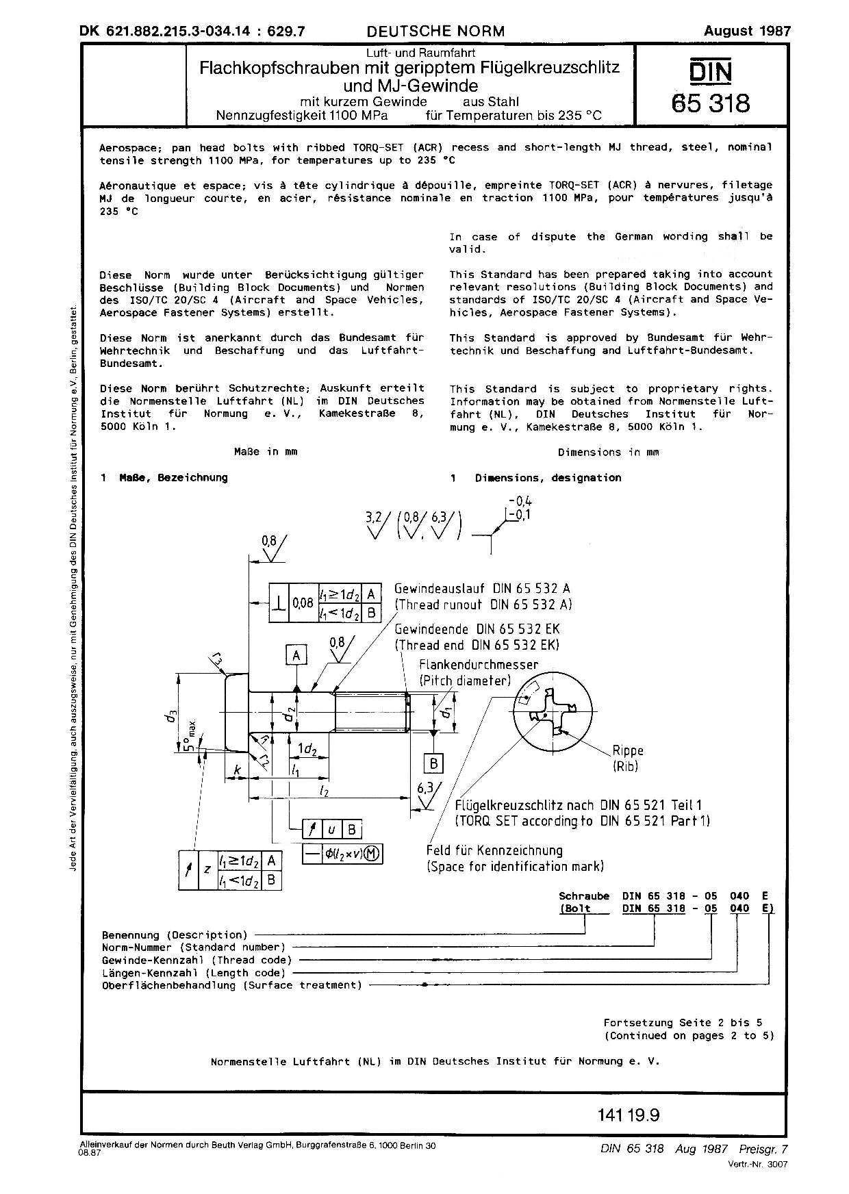 DIN 65318:1987封面图