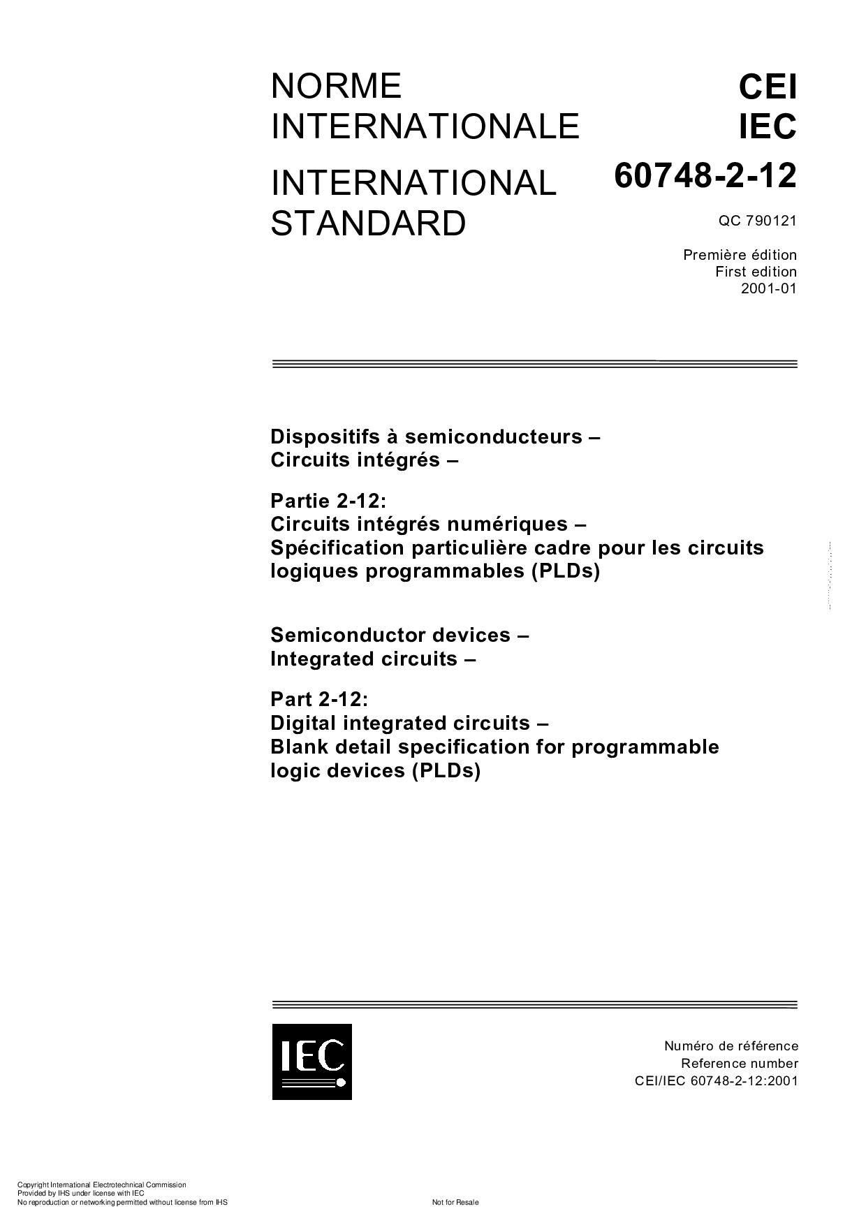 IEC 60748-2-12:2001封面图