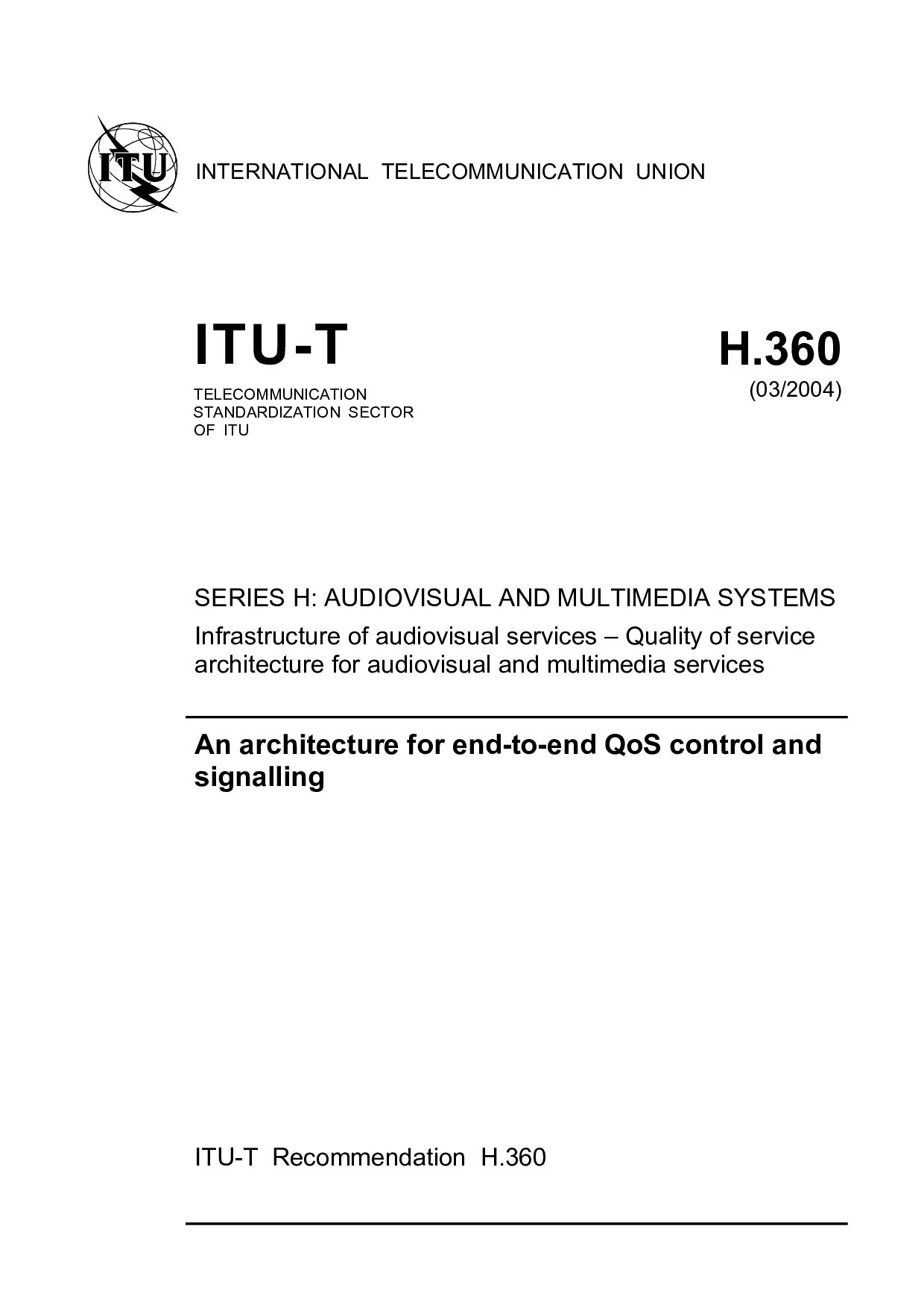 ITU-T H.360-2004封面图
