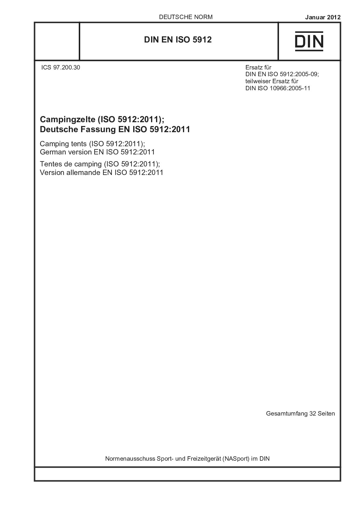 DIN EN ISO 5912:2012封面图
