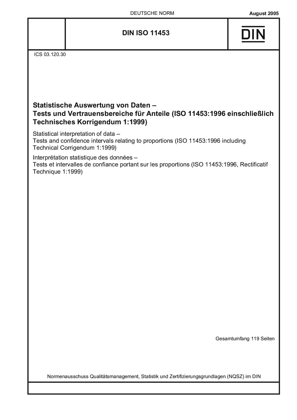 DIN ISO 11453:2005封面图