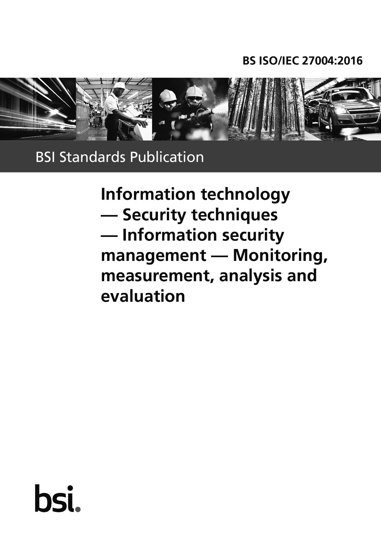 BS ISO/IEC 27004:2016封面图
