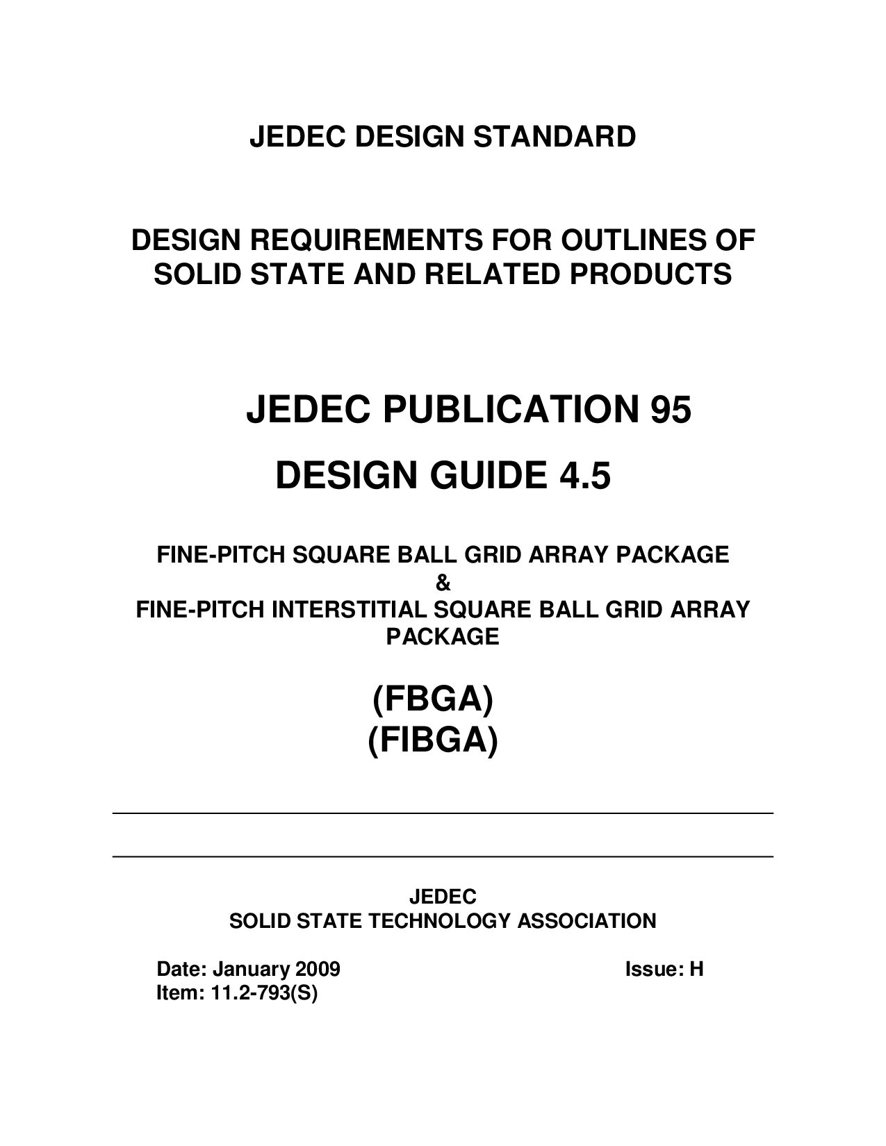 JEDEC JEP95H-2009封面图