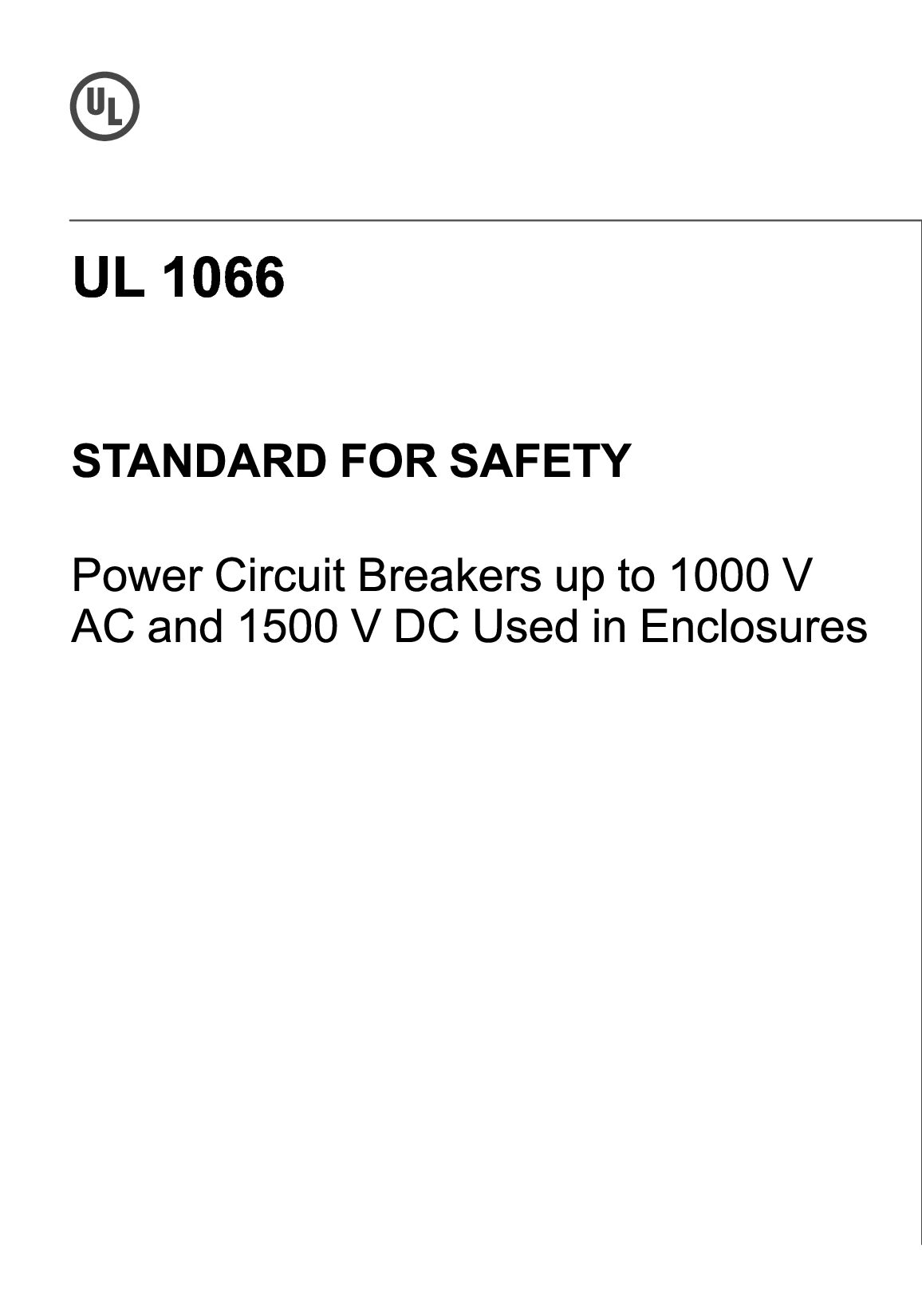UL 1066-2022封面图
