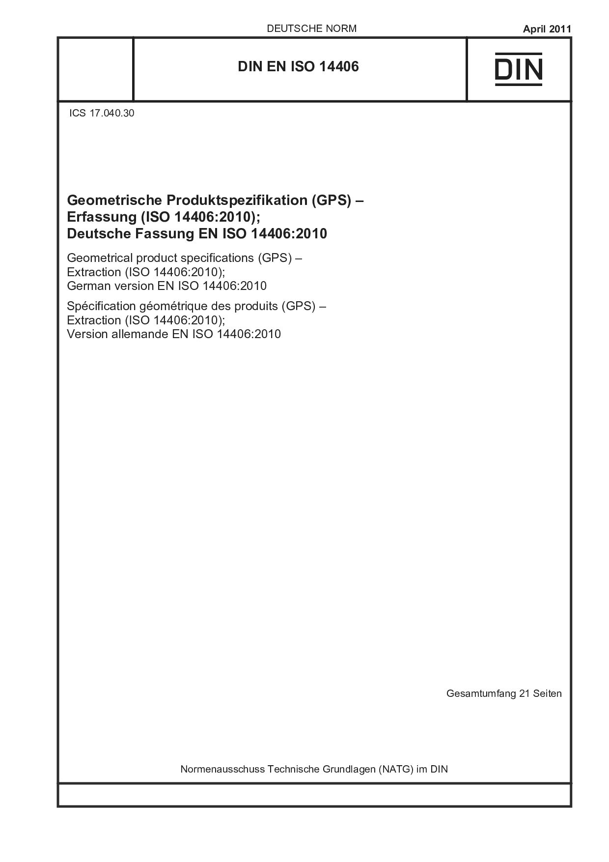 DIN EN ISO 14406:2011-04封面图