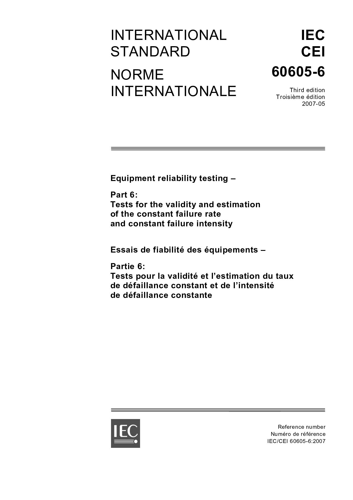 IEC 60605-6:2007封面图