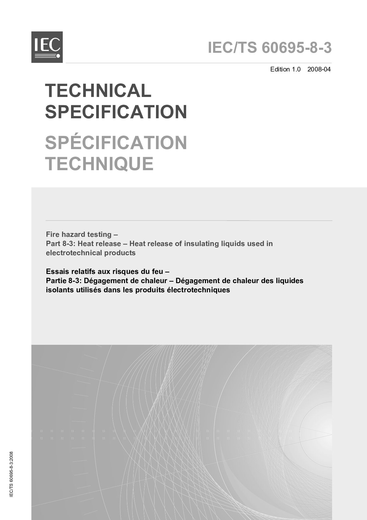 IEC TS 60695-8-3:2008封面图
