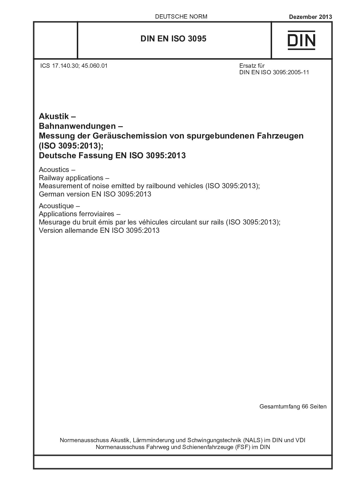 DIN EN ISO 3095:2013封面图