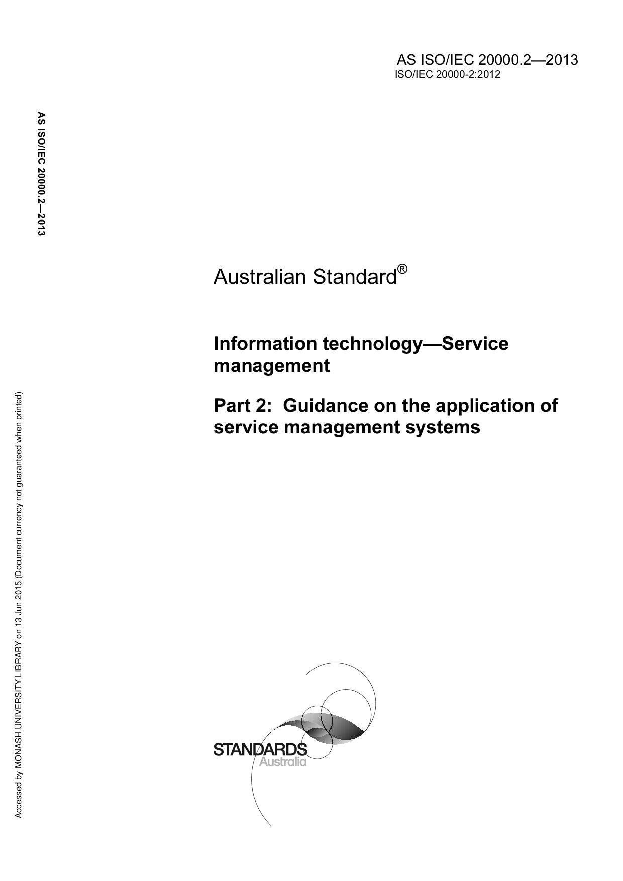 AS ISO/IEC 20000.2:2013封面图