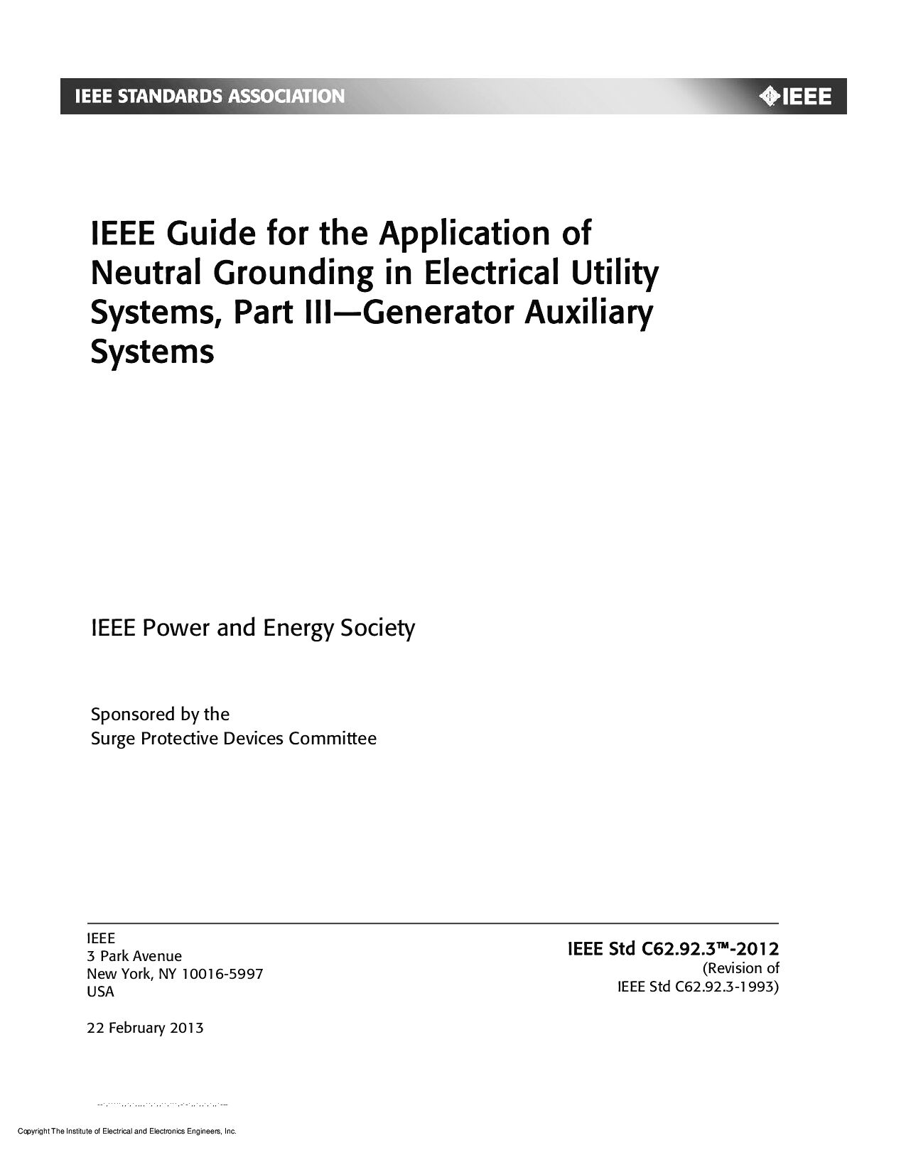 IEEE C62.92.3-2012封面图