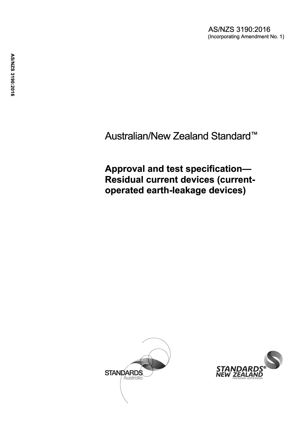 AS/NZS 3190:2016(R2020)封面图