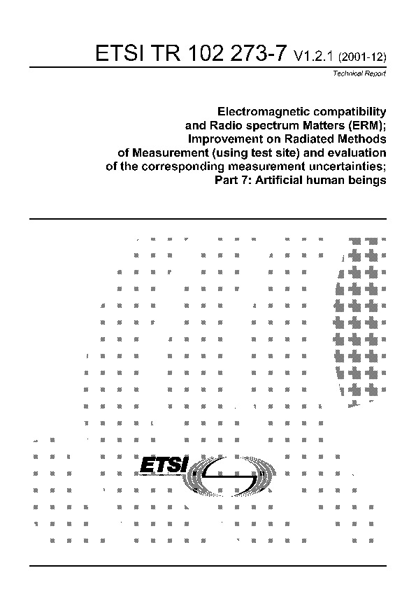 ETSI TR 102 273-7-2001