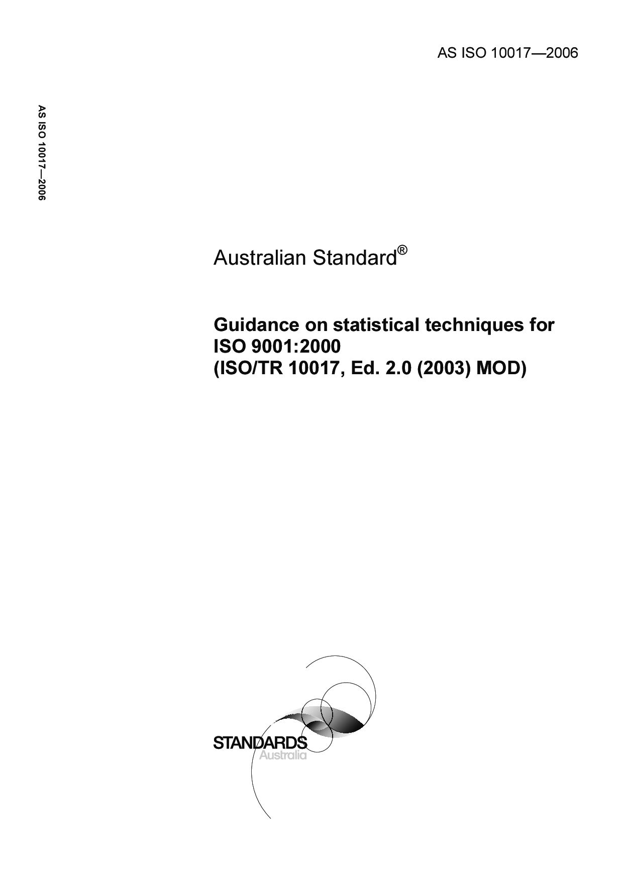 AS ISO 10017:2006封面图