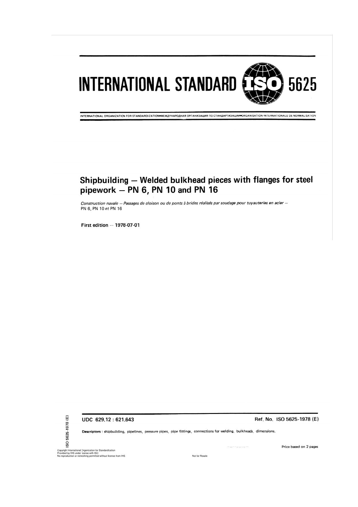 ISO 5625:1978封面图