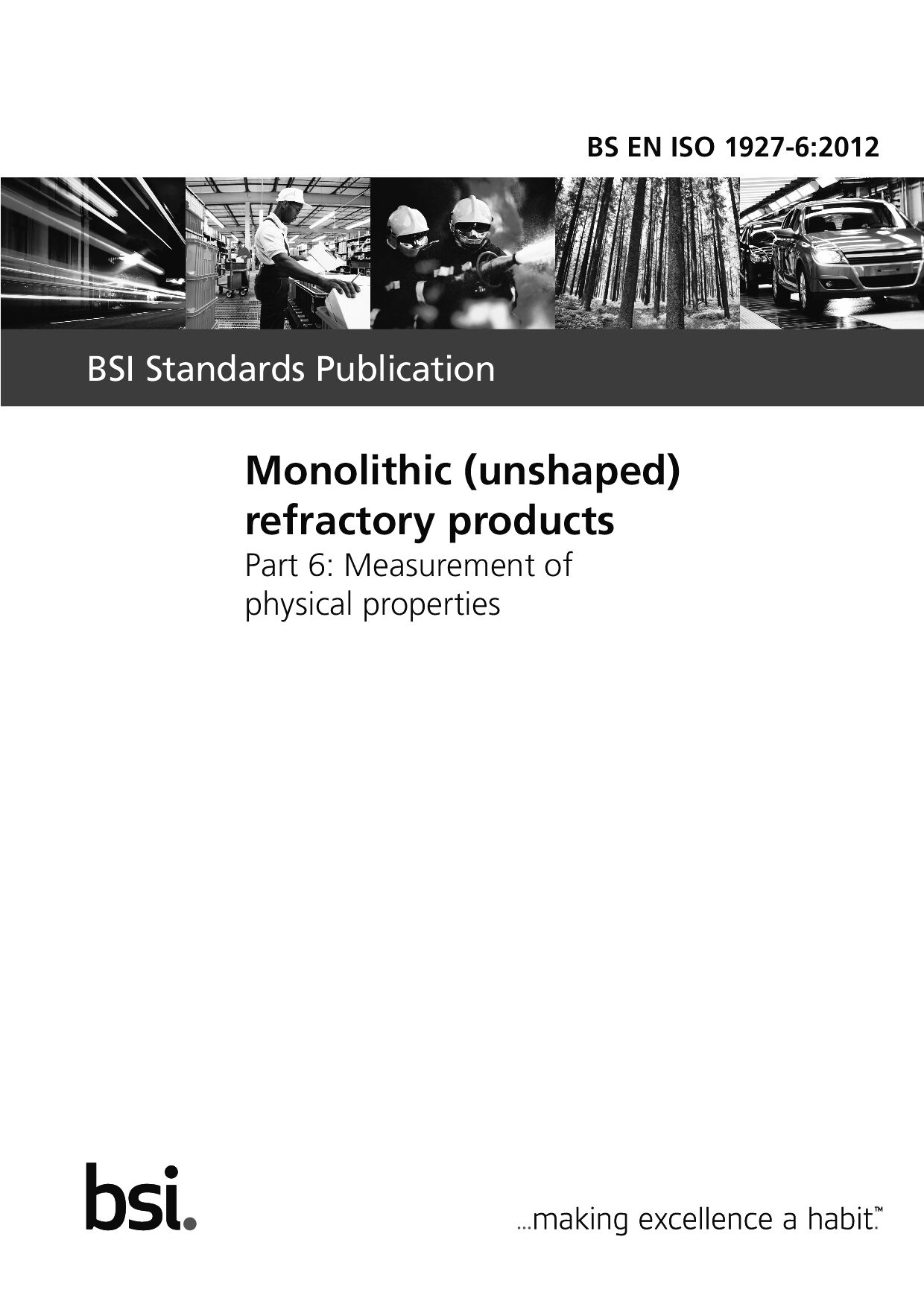 BS EN ISO 1927-6:2012