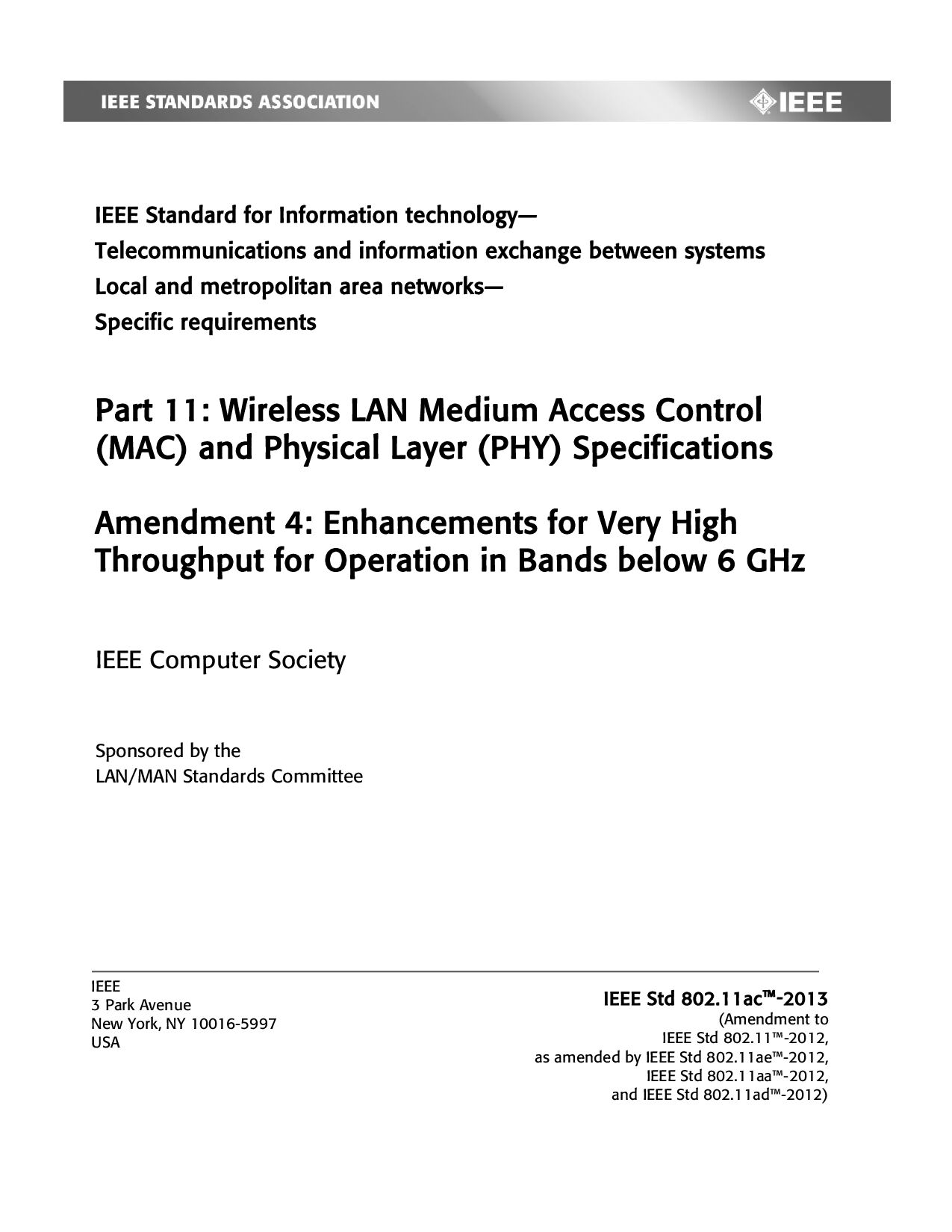 IEEE 802.11ac-2013封面图