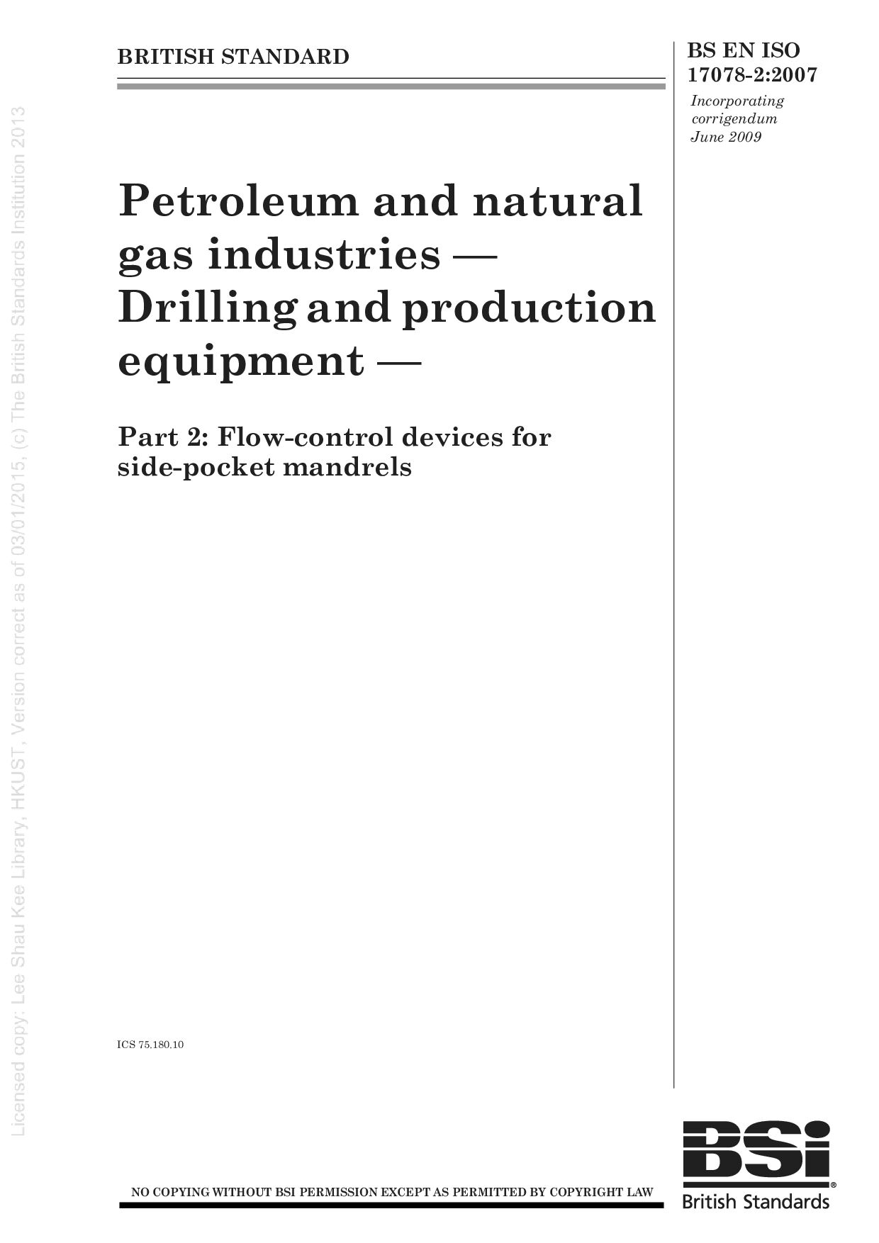 BS EN ISO 17078-2:2007(2010)封面图