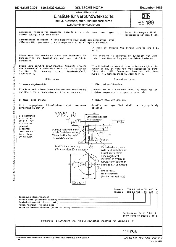DIN 65189:1986封面图