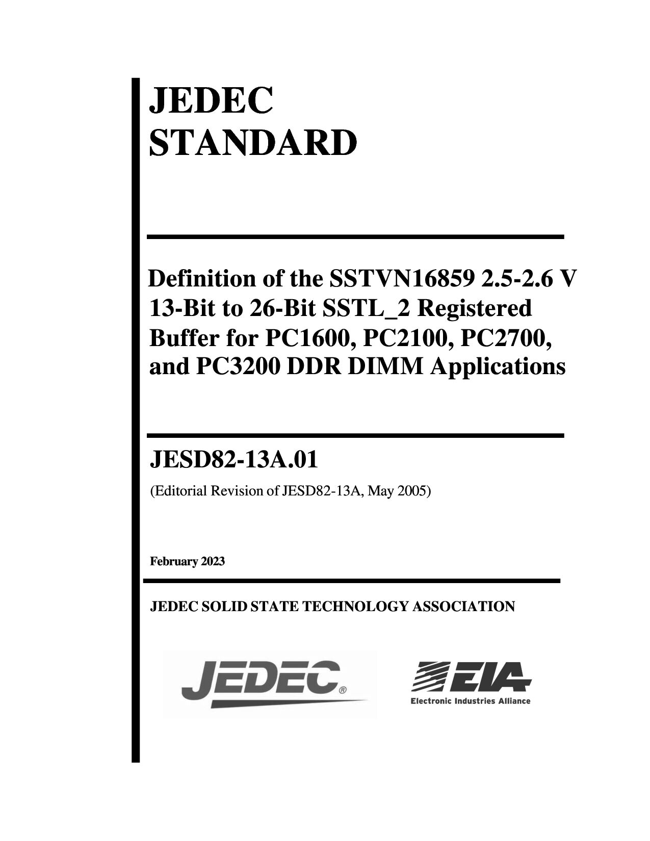 JEDEC JESD82-13A.01-2023封面图