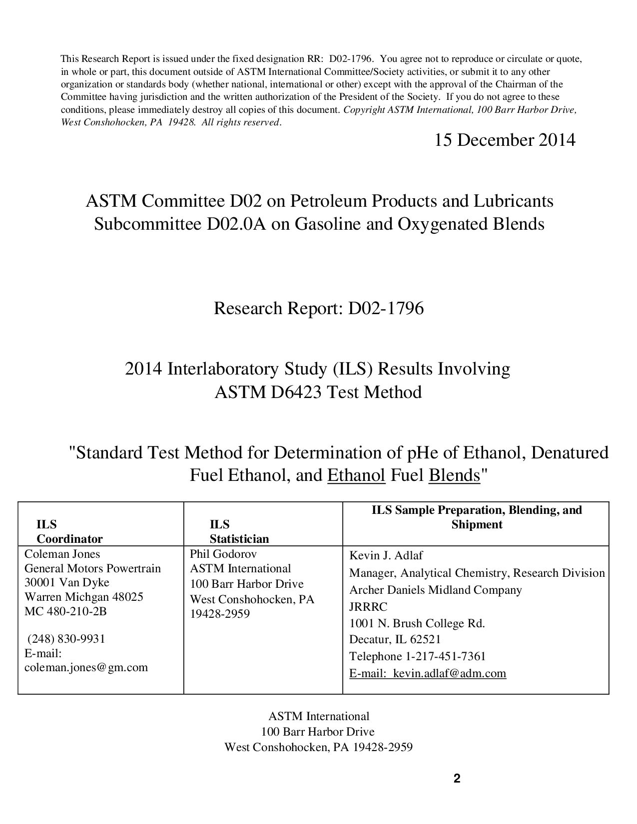 ASTM RR-D02-1796 2014封面图