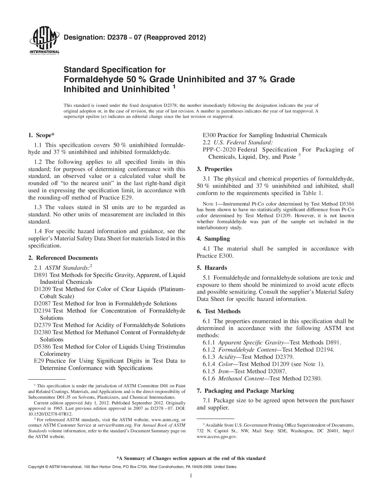 ASTM D2378-07(2012)封面图