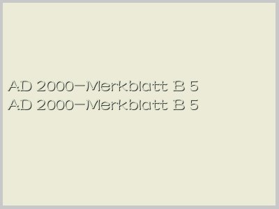 AD 2000-Merkblatt B 5