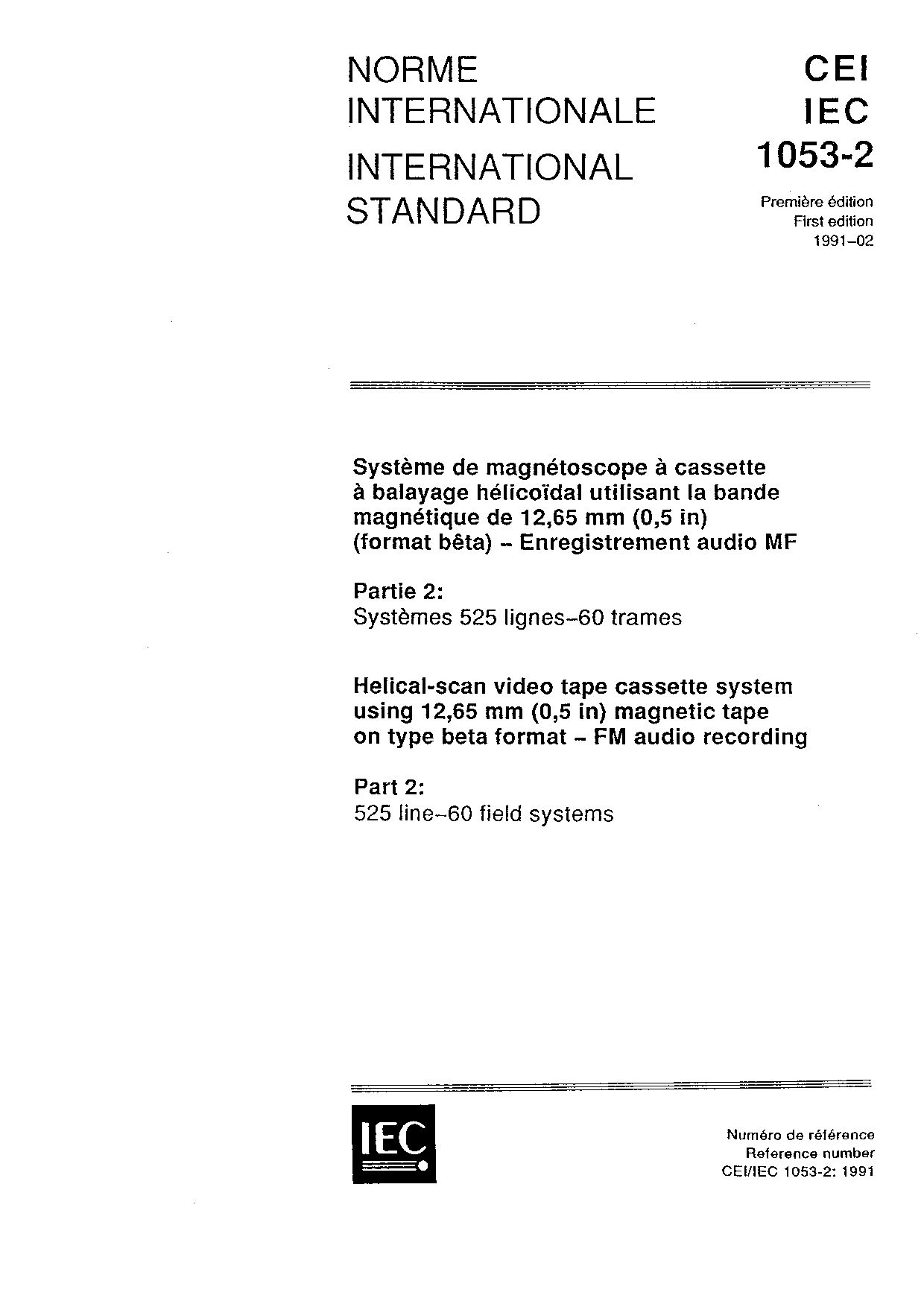IEC 61053-2:1991封面图