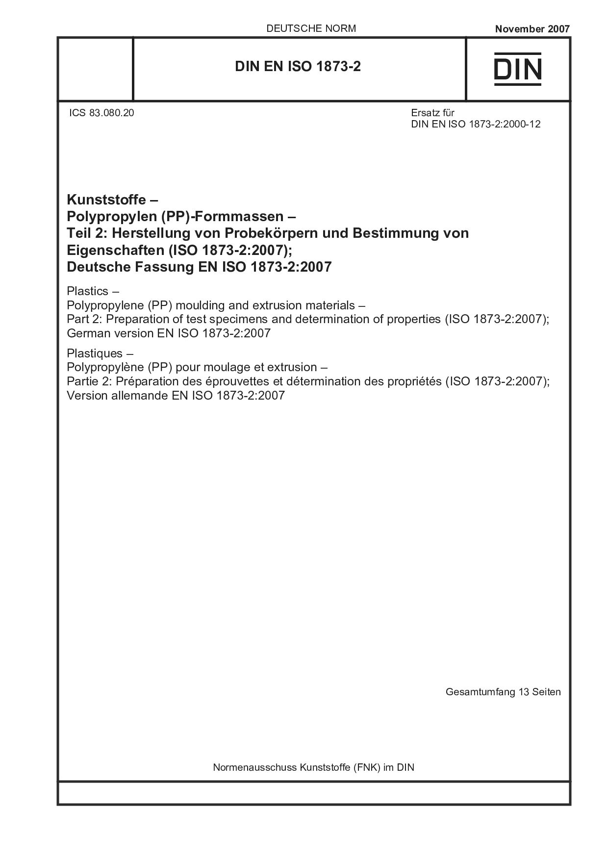 DIN EN ISO 1873-2:2007封面图